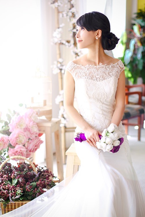 váy cưới cô dâu ngực lép - hình minh họa 4