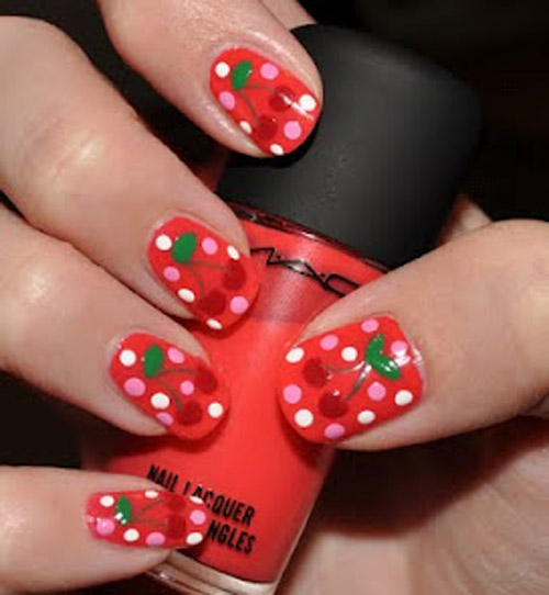 vẽ nail hoa quả - hình minh họa 11