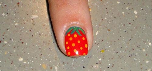 vẽ nail hoa quả - hình minh họa 2