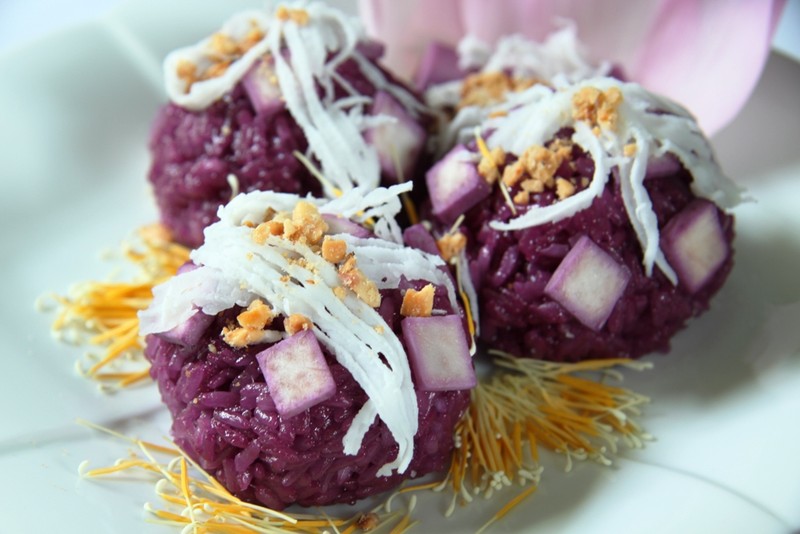 Xôi Nếp Khoai Môn Lá Cẩm - hình minh họa 4