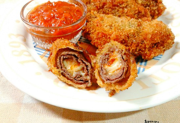 Bò cuốn phô mai chiên xù thơm lừng 8 Bò cuốn phô mai chiên xù thơm lừng 8