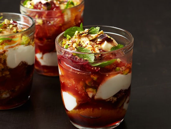 kem caramel sữa chua vang đỏ