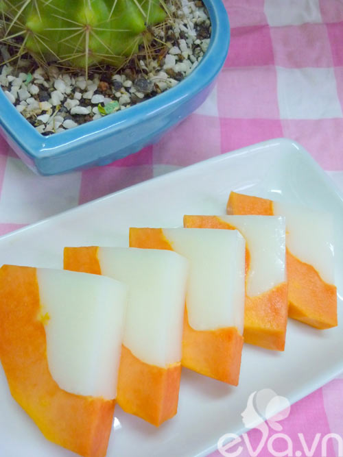 cách làm thạch đu đủ sữa dừa - hình minh họa 7
