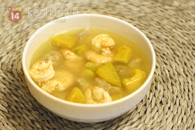 Canh bí đỏ nấu tôm thịt - Bổ và mát 9 canh bí đỏ tôm thịt - hình minh họa 9