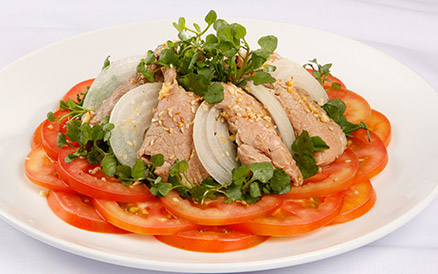 Salad thịt bò cải xoong