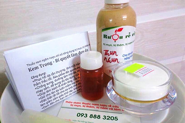 rượu thuốc trị mụn