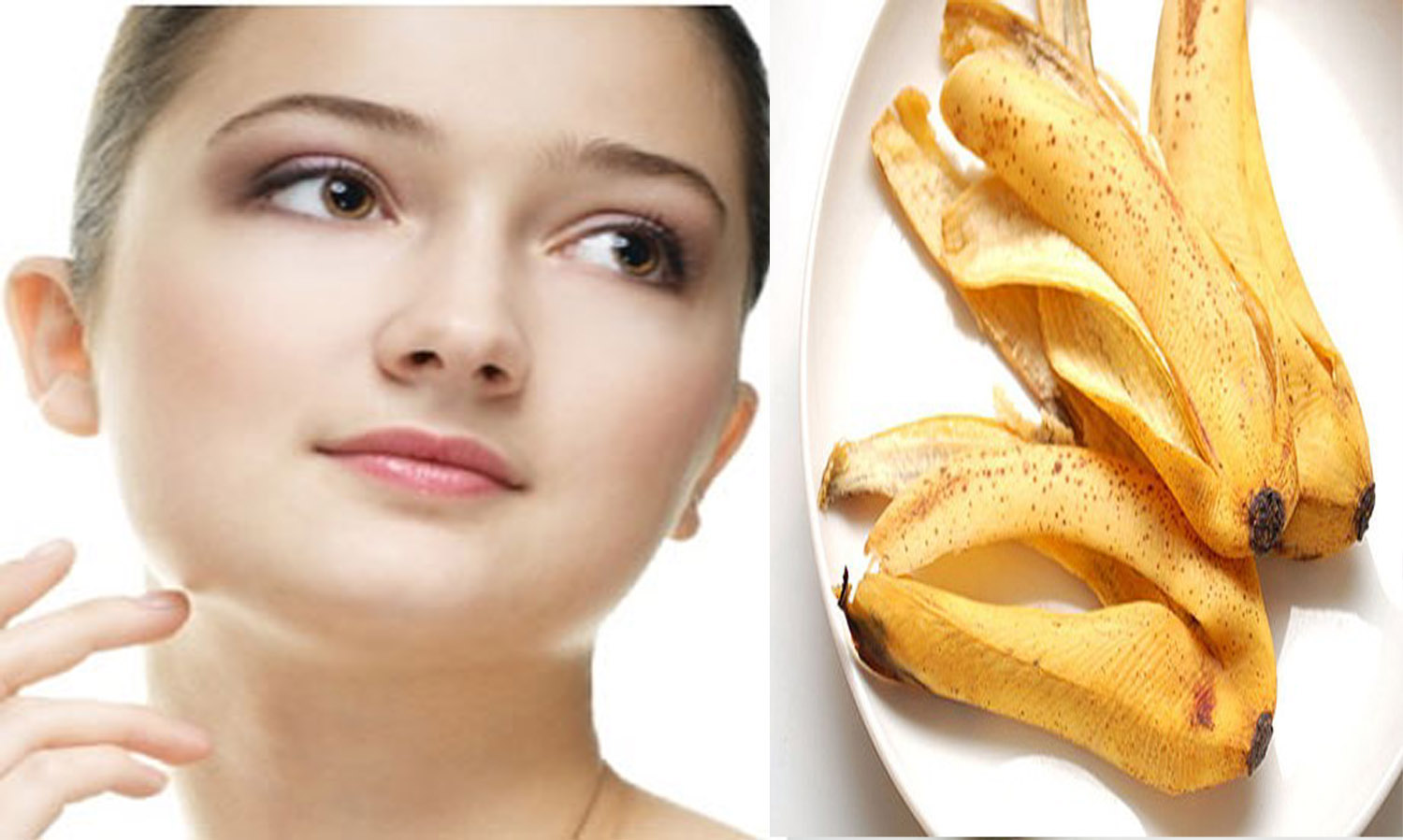 trắng da với vỏ chuối